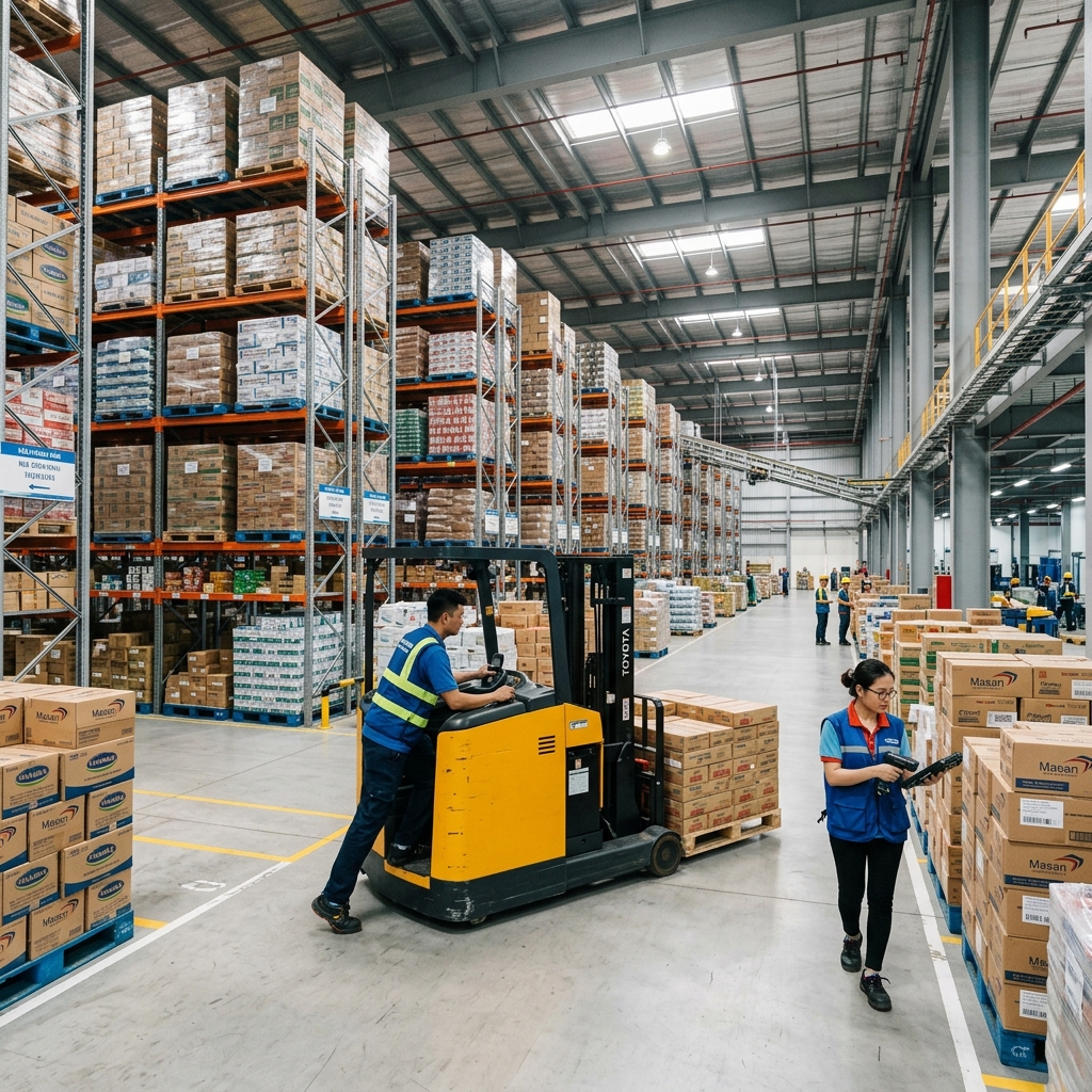 Modern logistics warehouse facility